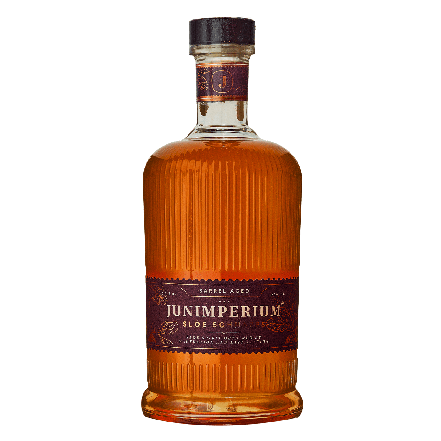 Junimperium barrel aged sloe schnapps - special spicy edition