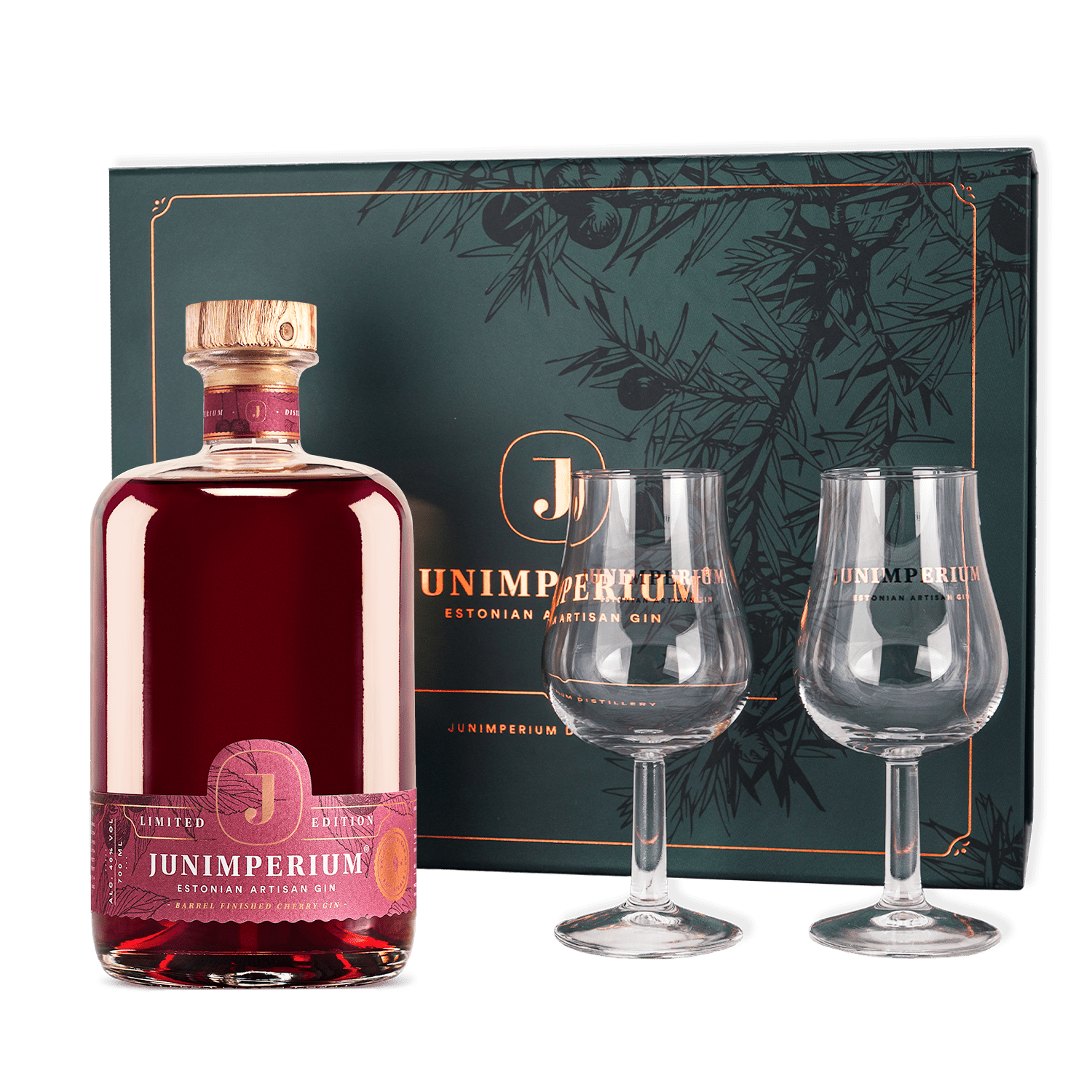 Junimperium Barrel Finished Cherry Gin 700 ml kinkekarbis